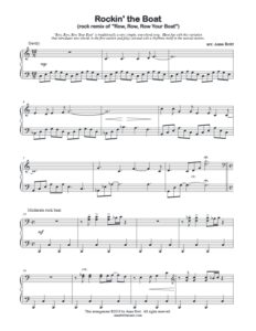 Rockin' the Boat (early intermediate rock remix of Row, Row, Row Your Boat)