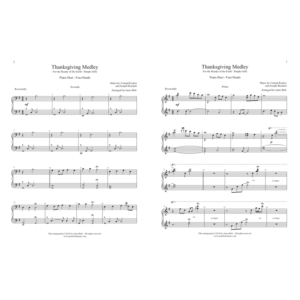 Thanksgiving Medley (piano duet)