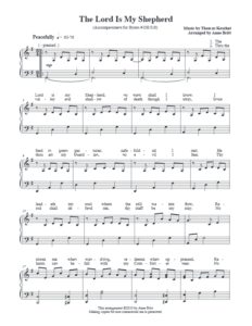 The Lord Is My Shepherd (accompaniment)