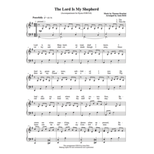 The Lord Is My Shepherd - accompaniment