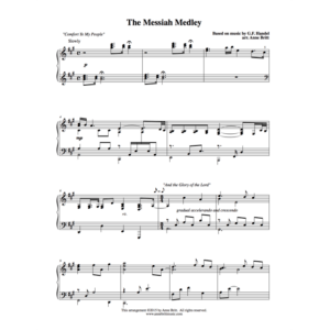The Messiah Medley - intermediate piano solo based on Handel's Messiah