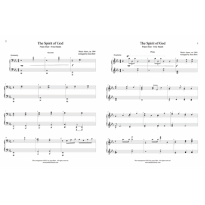 The Spirit of God - intermediate piano duet