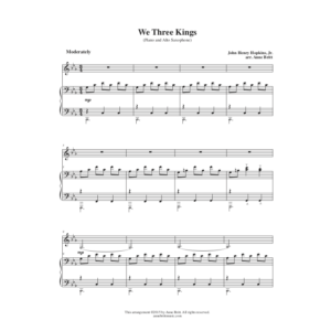 We Three Kings (alto saxophone/piano)