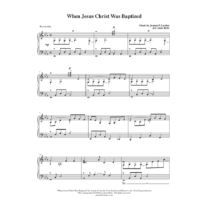 When Jesus Christ Was Baptized