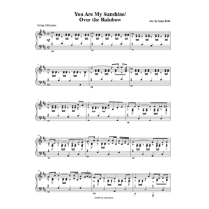You Are My Sunshine/Over the Rainbow - intermediate piano solo